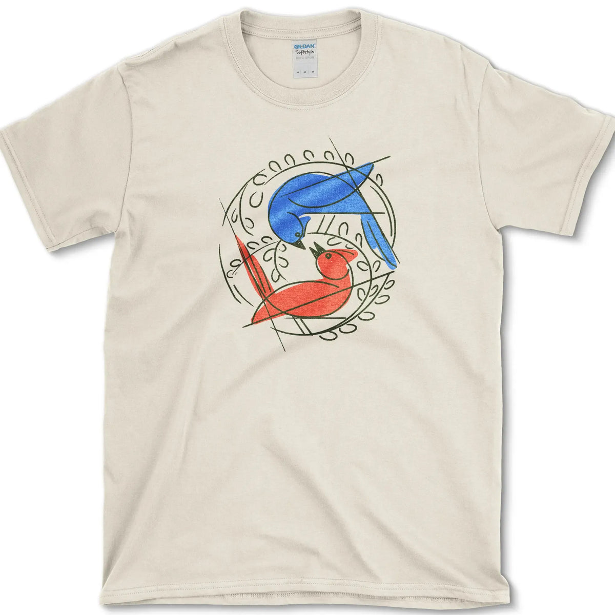 Birds Circle of Life T-Shirt Natural / S Essential Tees