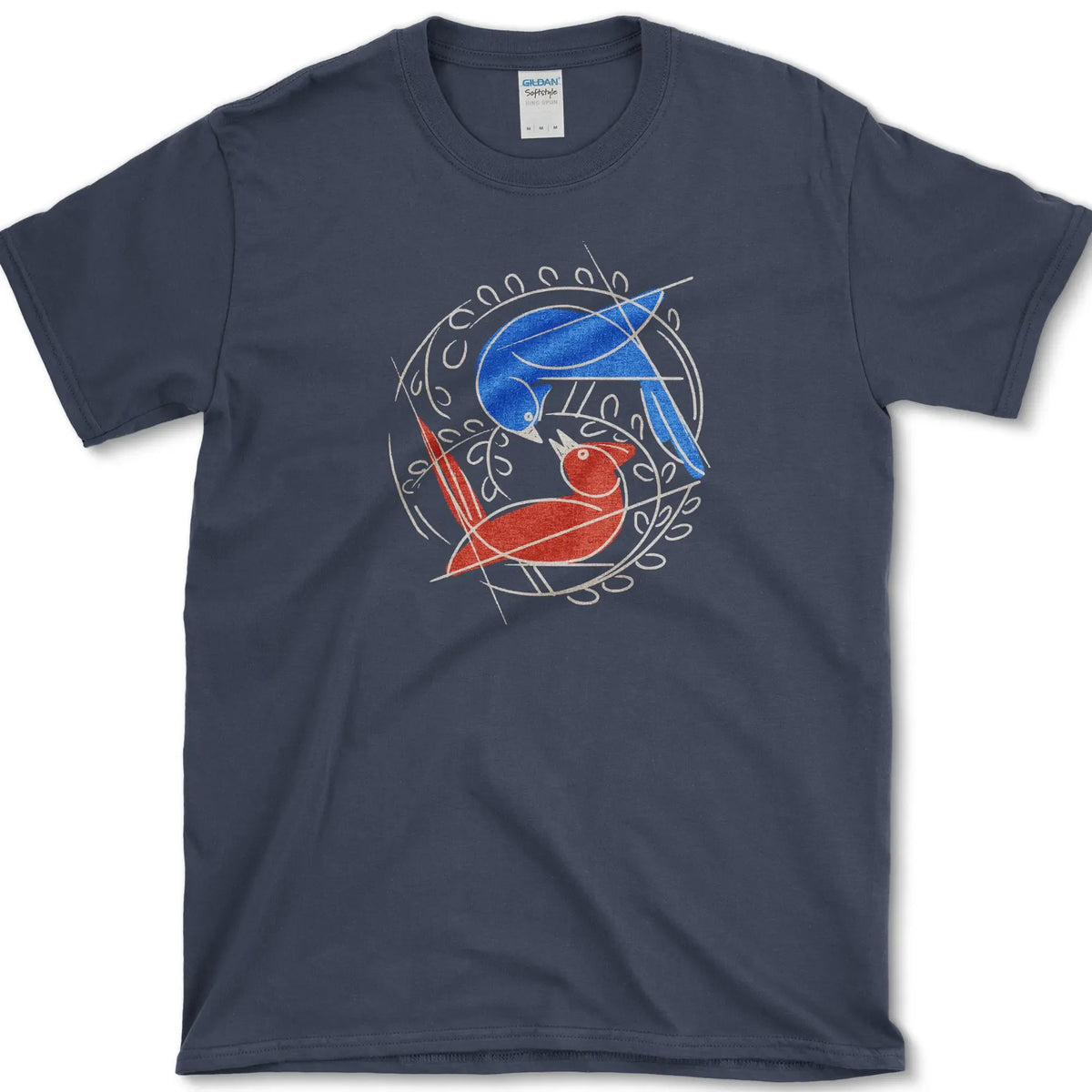 Birds Circle of Life T-Shirt Navy / S Essential Tees