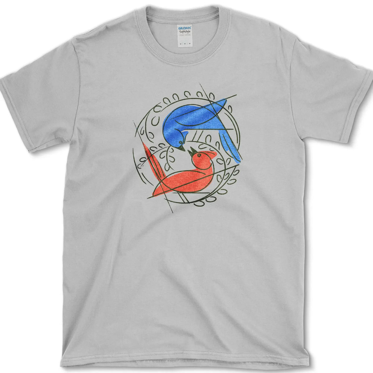 Birds Circle of Life T-Shirt Sport Grey / S Essential Tees