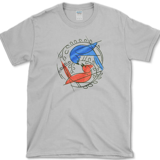 Birds Circle of Life T-Shirt Sport Grey / S Essential Tees