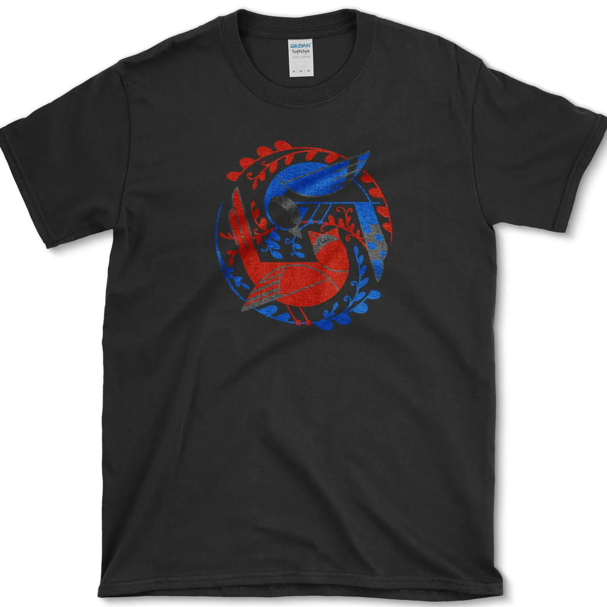 Birds In The Garden T-Shirt Black / S Essential Tees