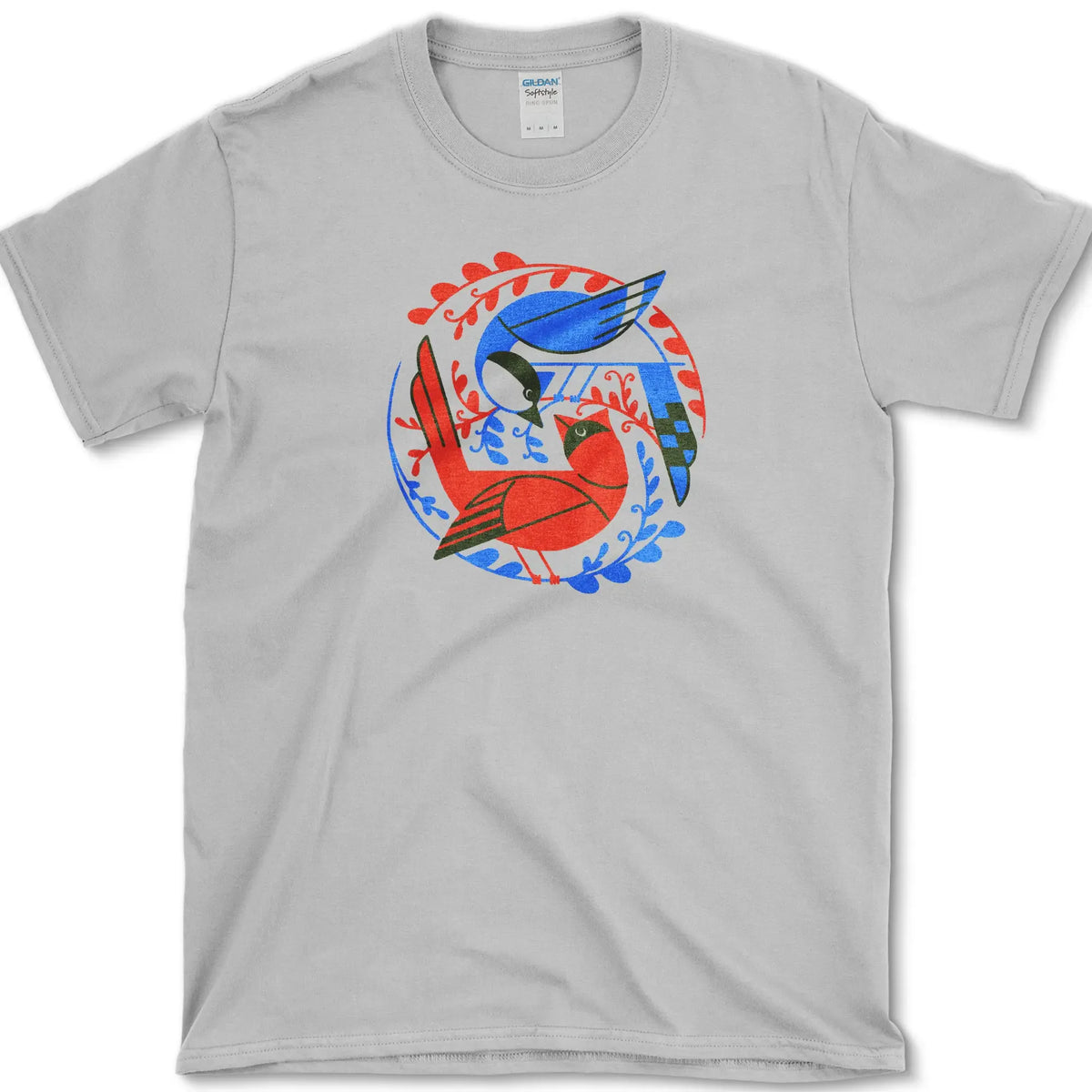 Birds In The Garden T-Shirt Sport Grey / S Essential Tees