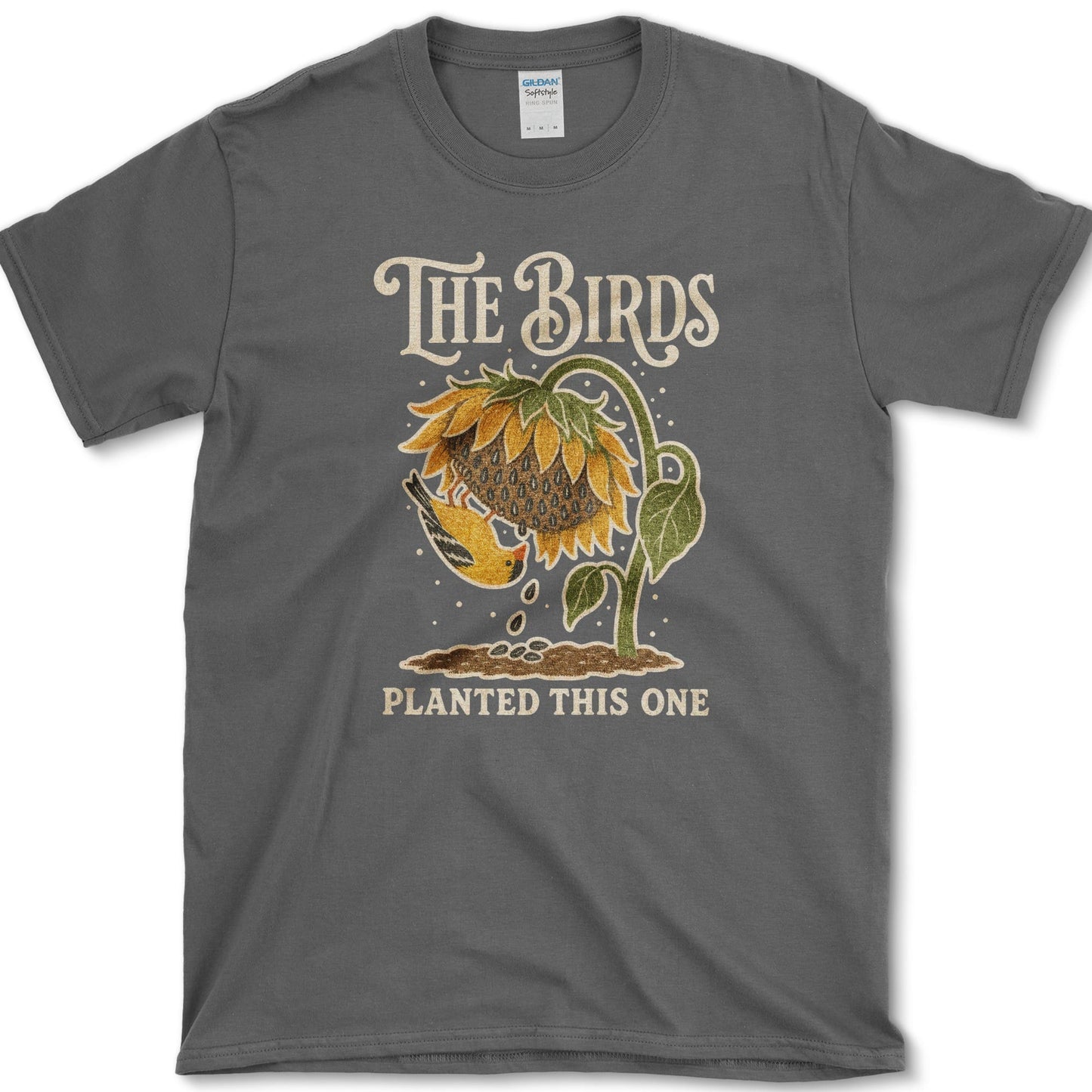 Birds Planted T-Shirt Dark Heather / S Essential Tees