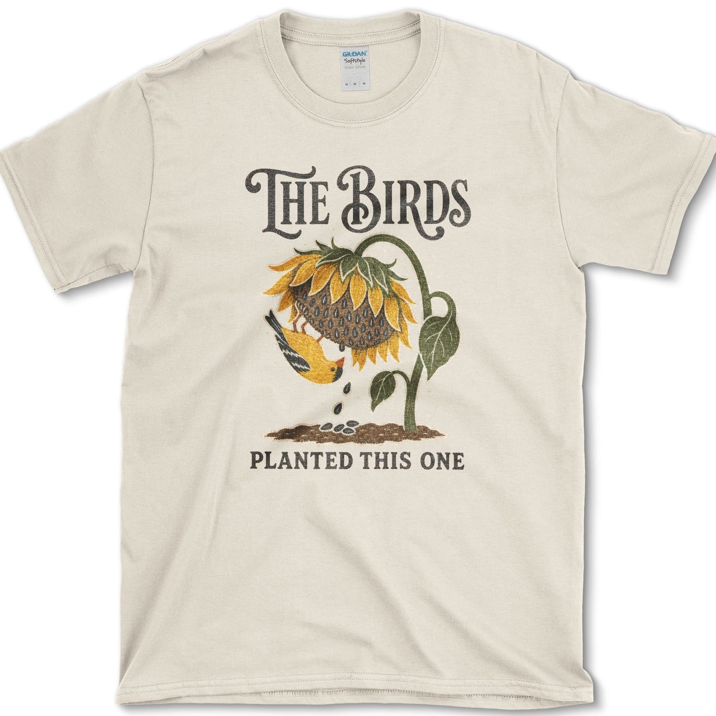 Birds Planted T-Shirt Natural / S Essential Tees