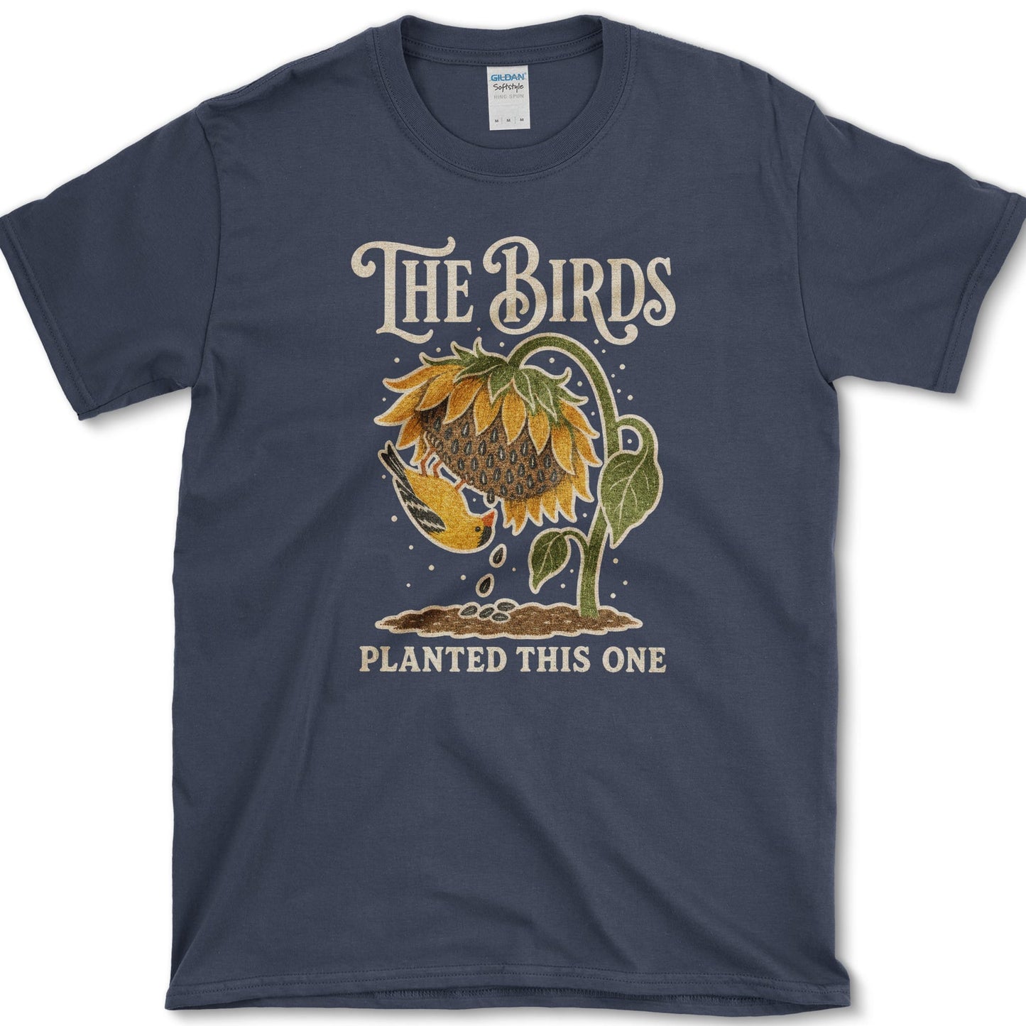 Birds Planted T-Shirt Navy / S Essential Tees