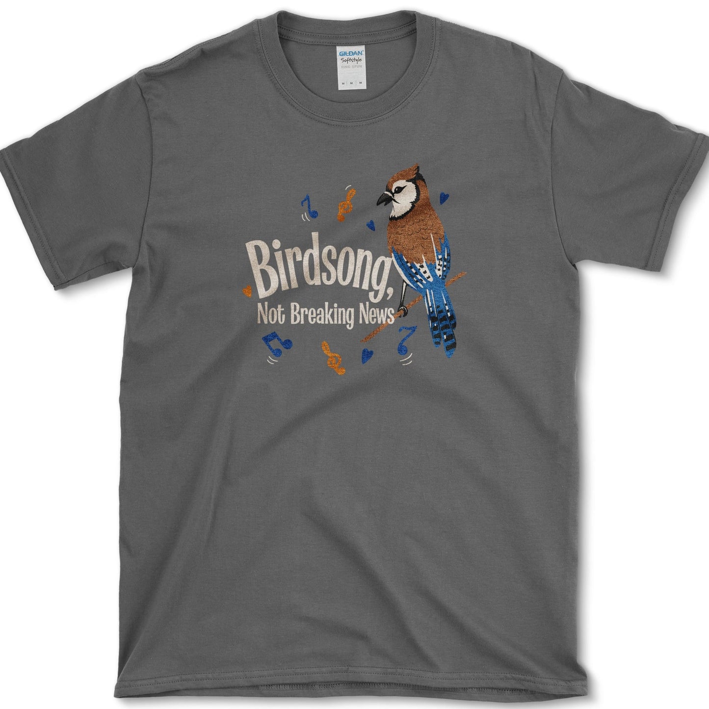 Birdsong Not News T-Shirt S / Dark Heather Essential Tees