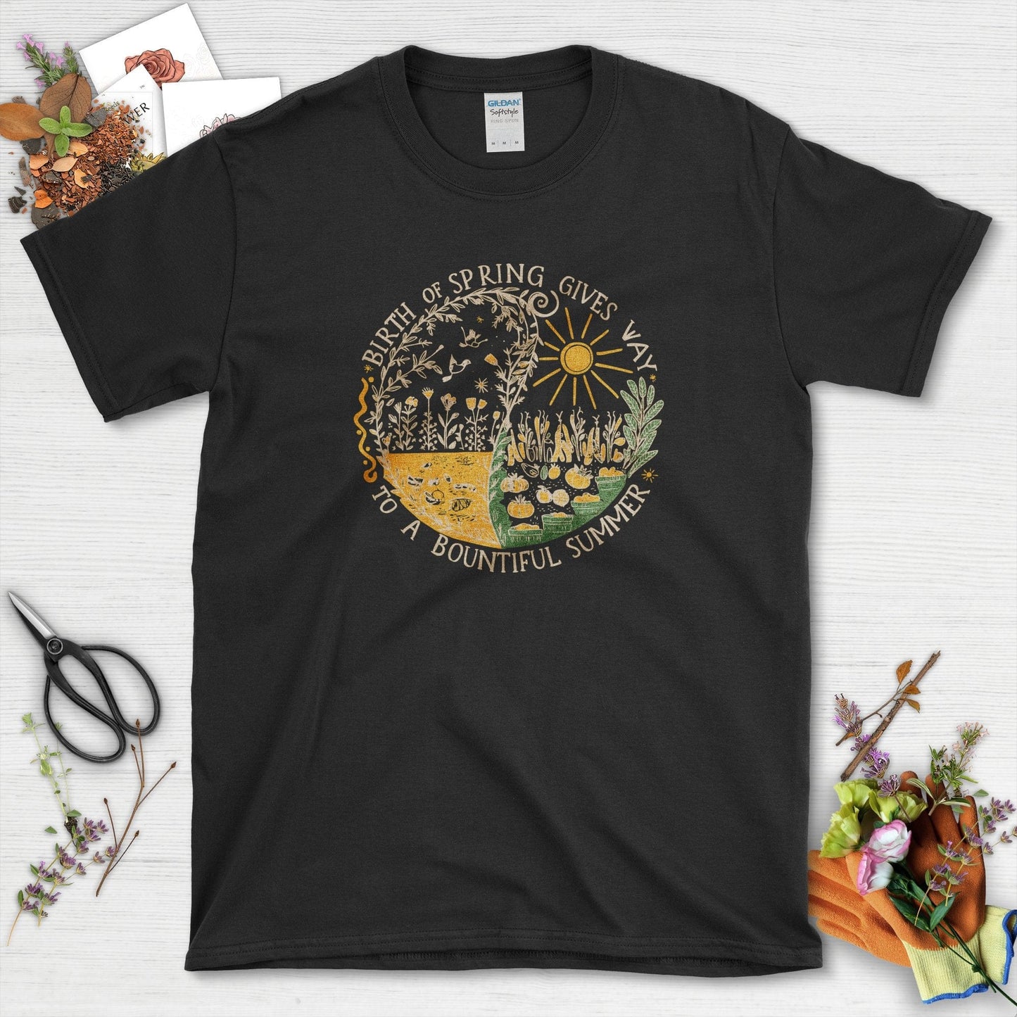 Birth of Spring T-Shirt Black / S T-Shirt