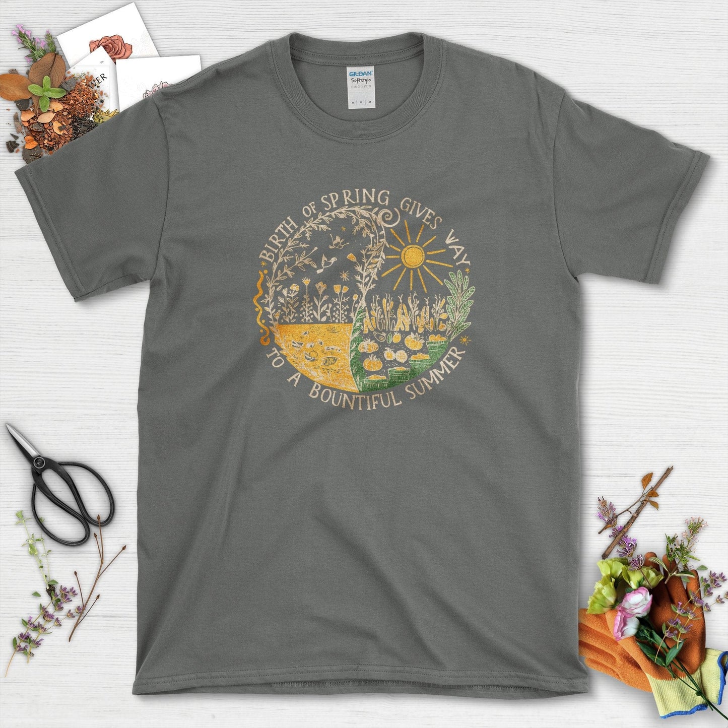 Birth of Spring T-Shirt Charcoal / S T-Shirt