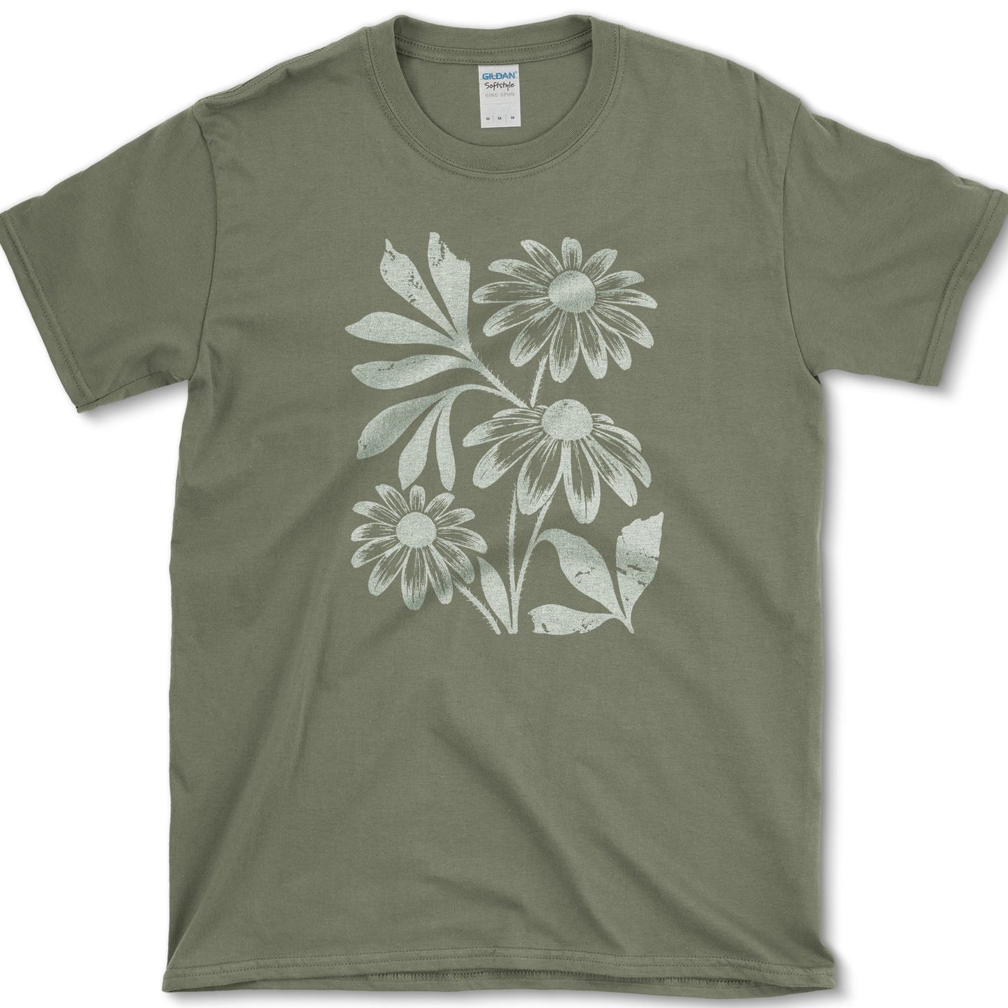 Black Eyed Susan T-Shirt S / Military Green Essential Tees