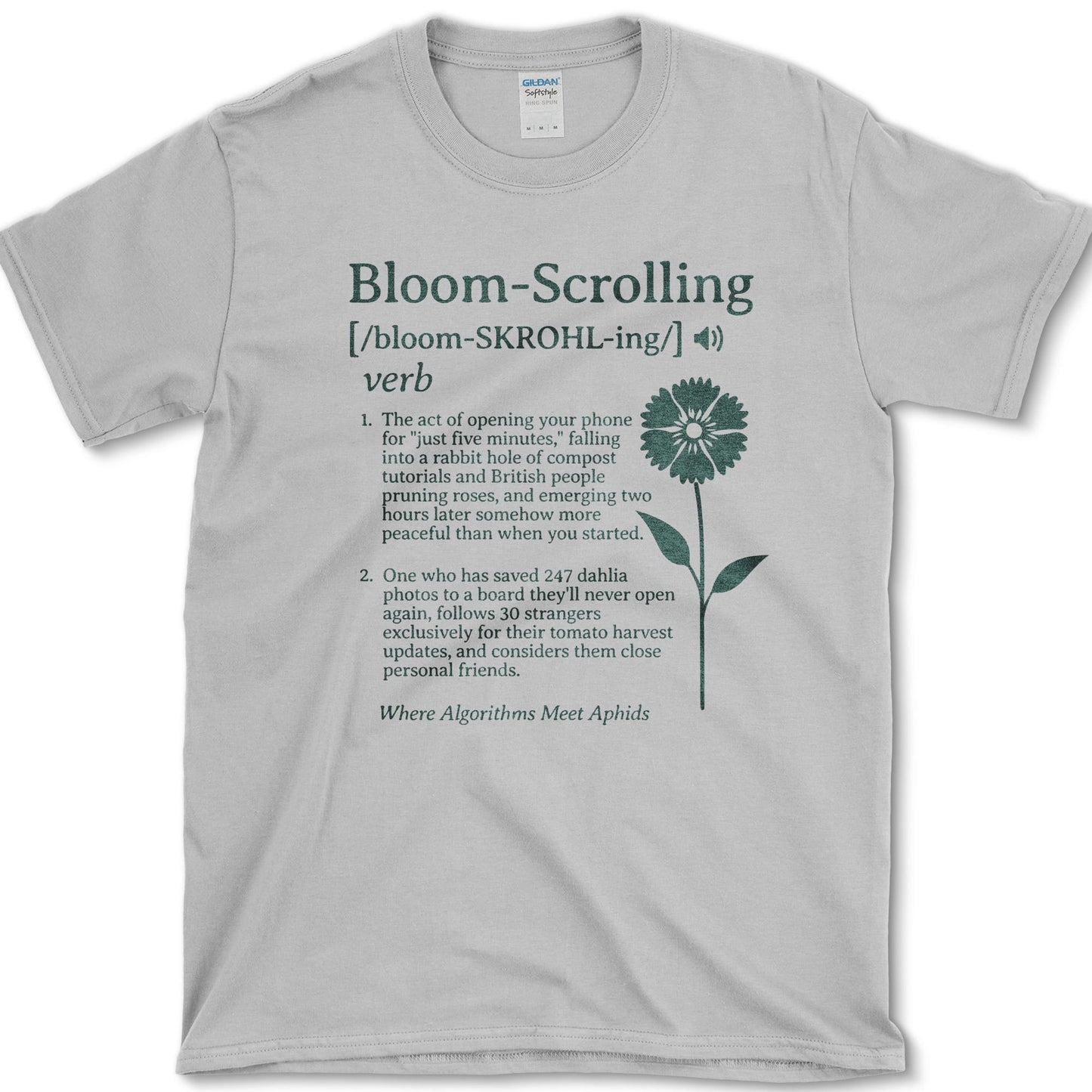Bloom-Scrolling T-Shirt Sport Grey / S Essential Tees