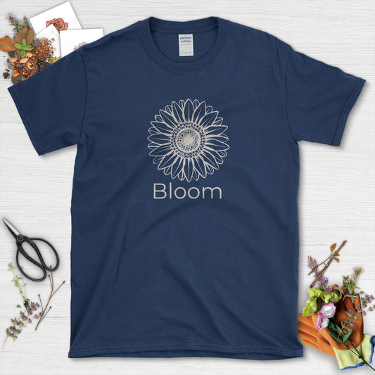 Bloom Sunflower T-Shirt Navy / S T-Shirt