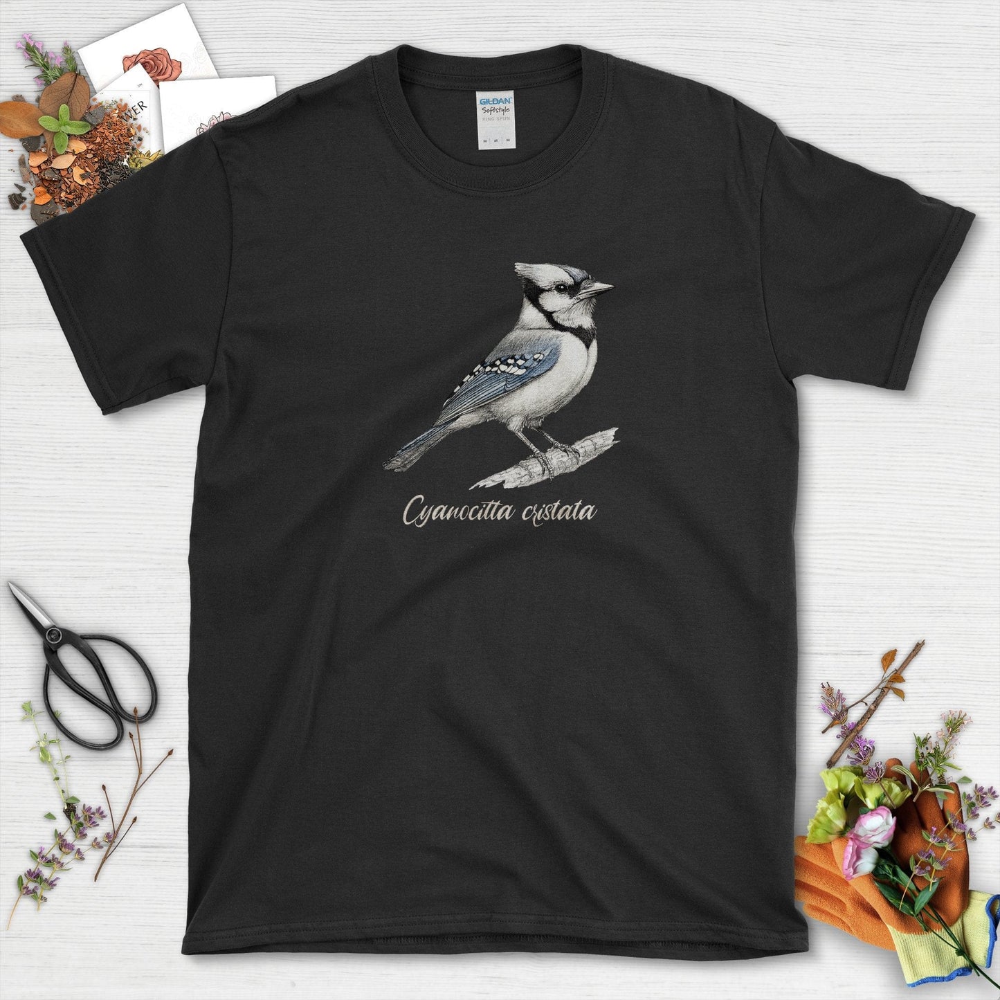 Blue Jay Bird Lovers T-Shirt Black / S T-Shirt