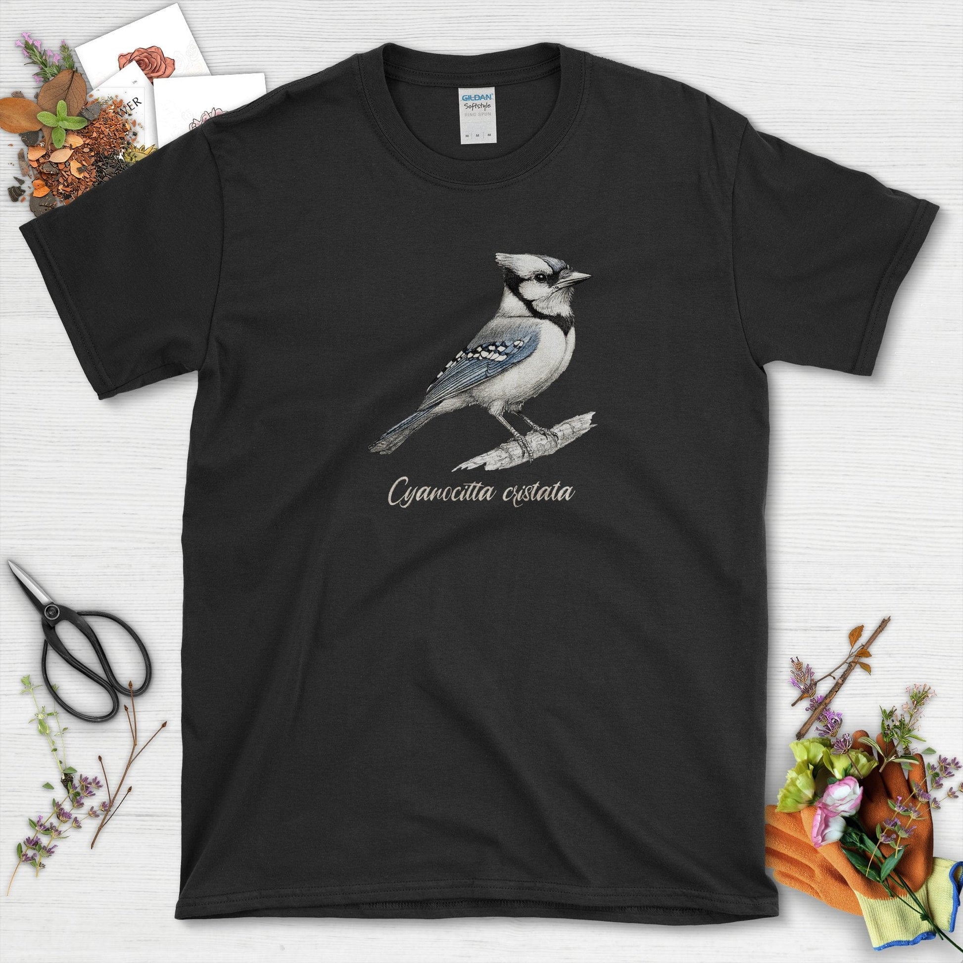Blue Jay Bird Lovers T-Shirt Black / S T-Shirt
