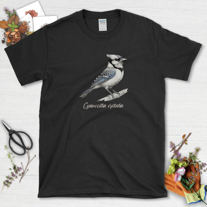 Blue Jay Bird Lovers T-Shirt Black / S T-Shirt