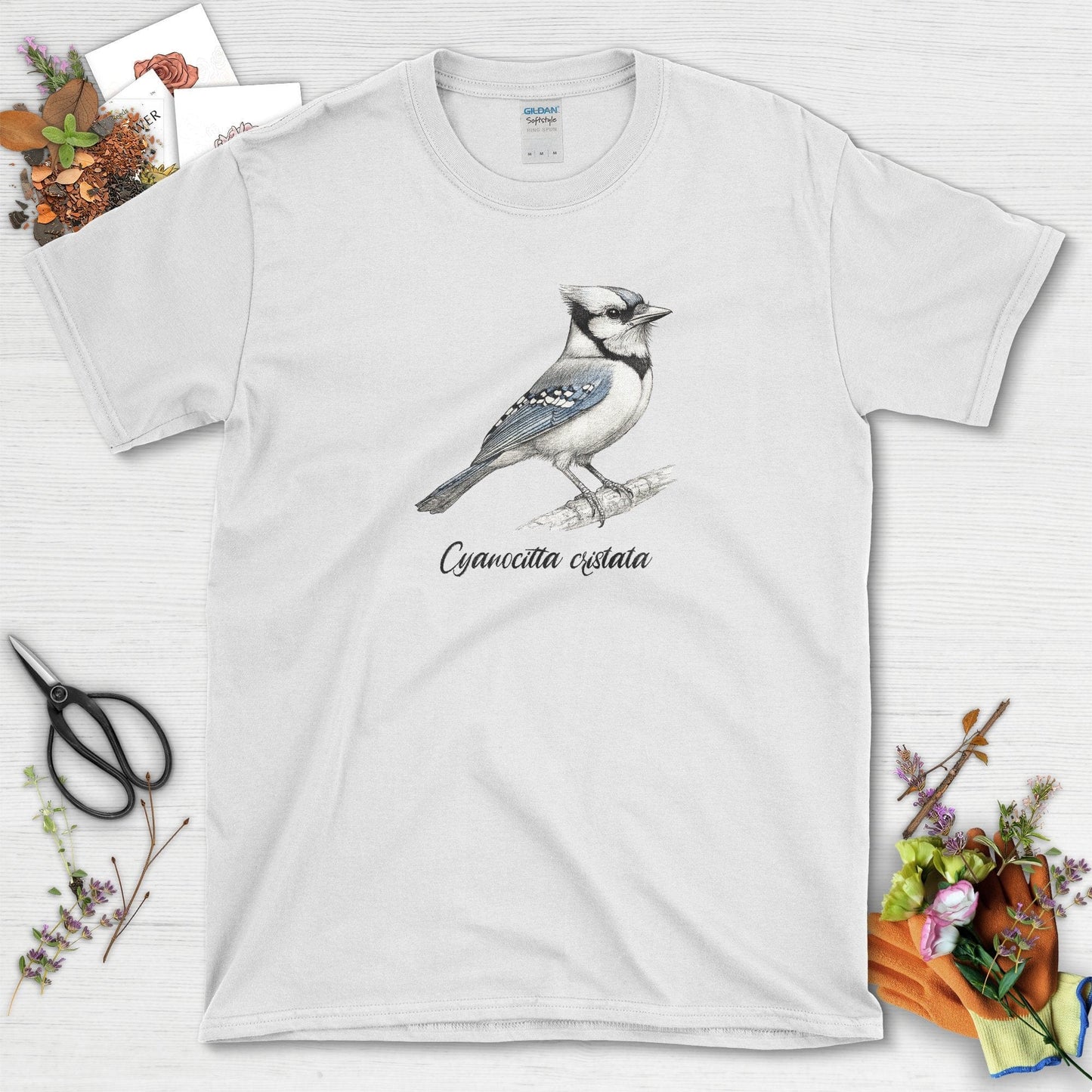 Blue Jay Bird Lovers T-Shirt White / S T-Shirt