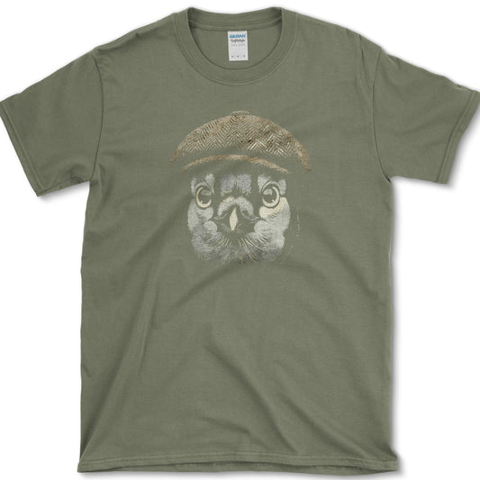 Blue Jay in Tweed design featuring blue jay artwork on a t-shirt