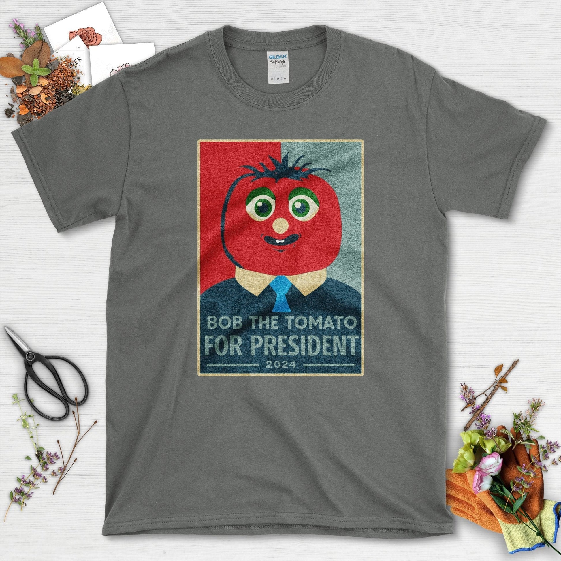 Bob for President T-Shirt Charcoal / S T-Shirt