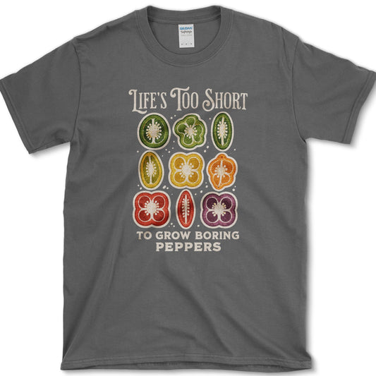 Boring Peppers T-Shirt Dark Heather / S Essential Tees