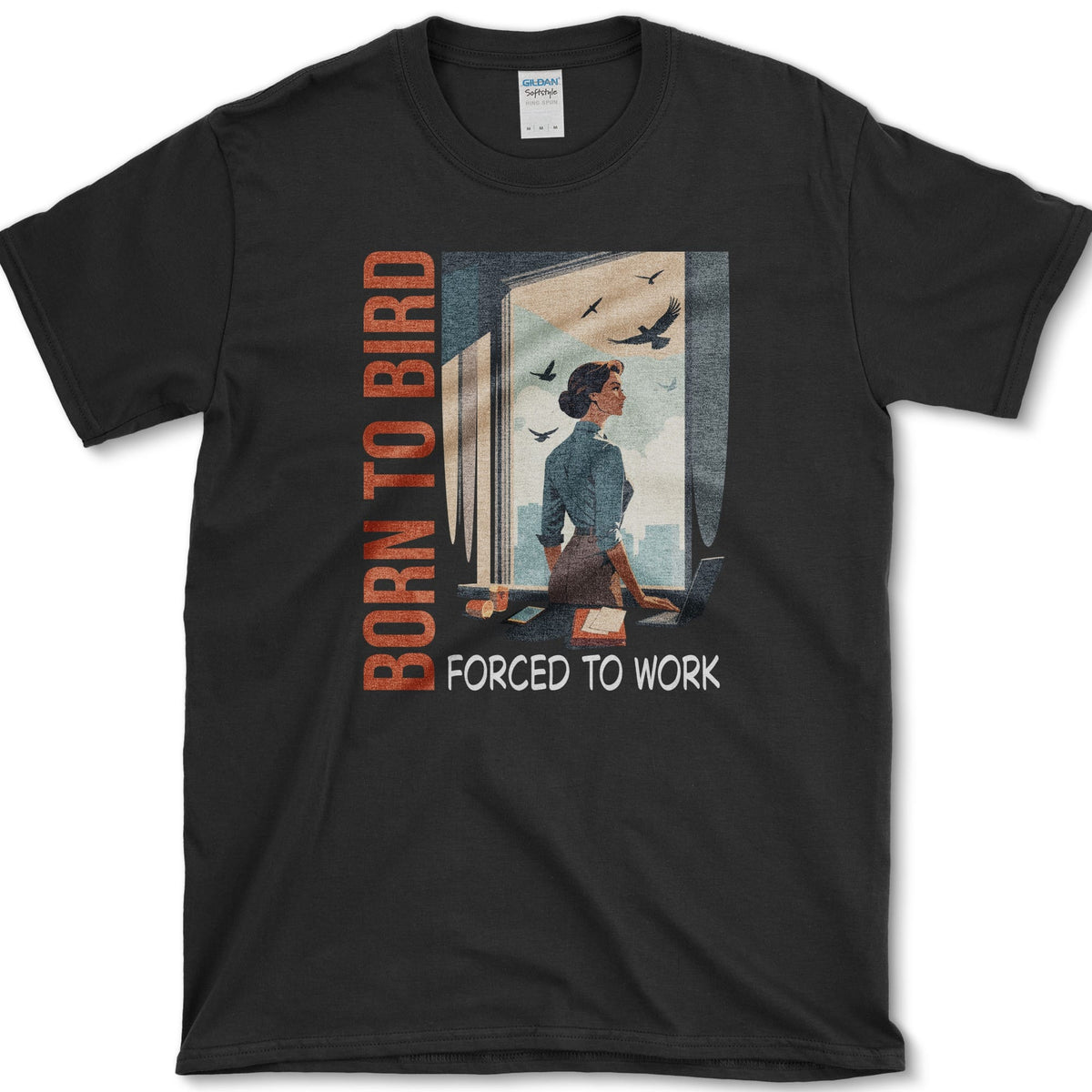 Born To Bird T-Shirt Black / S Essential Tees
