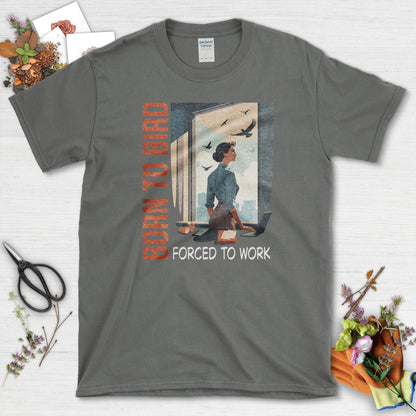 Born To Bird T-Shirt Charcoal / S Physical Item