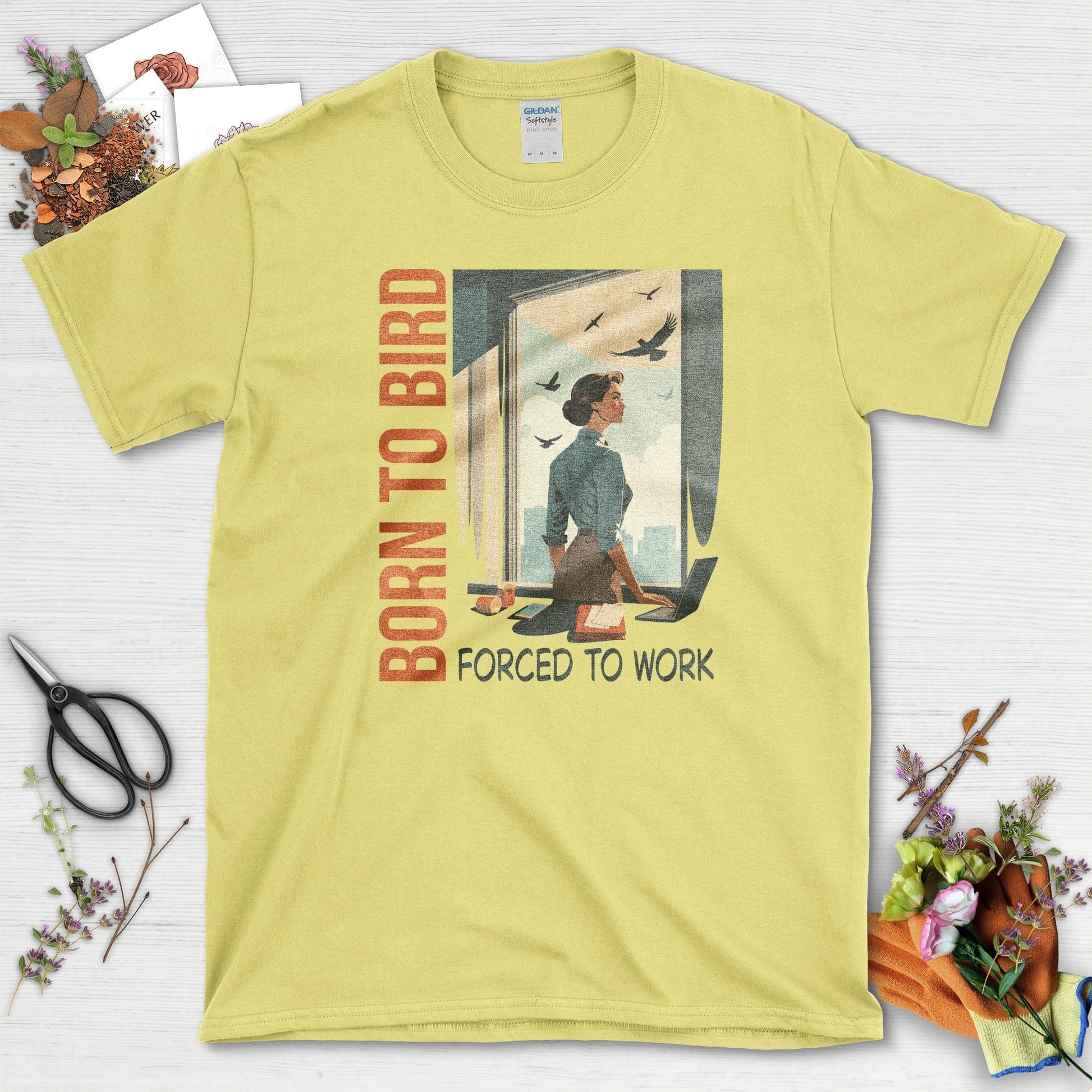 Born To Bird T-Shirt Cornsilk / S Physical Item