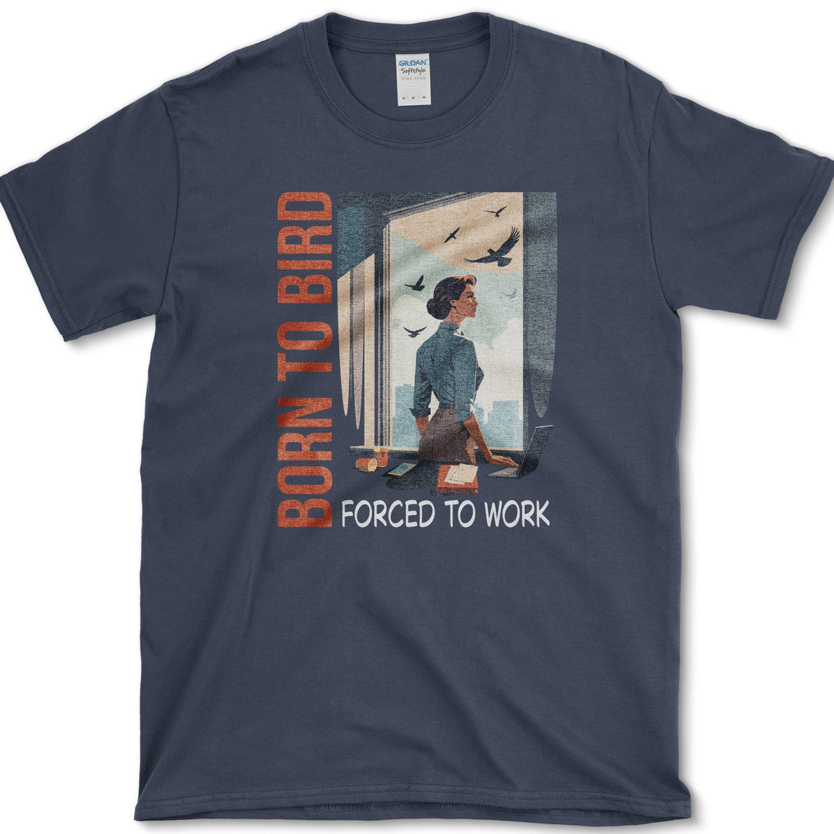Born To Bird T-Shirt Navy / S Essential Tees