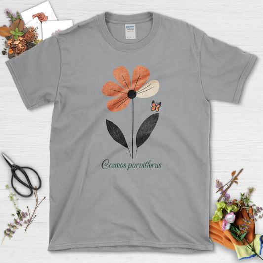 Botanical Cosmos Flower T-Shirt Sport Grey / S T-Shirt