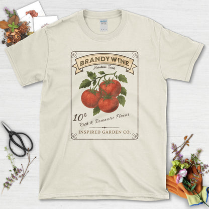Brandywine Tomato Inspired Garden T-Shirt Natural / S Physical Item