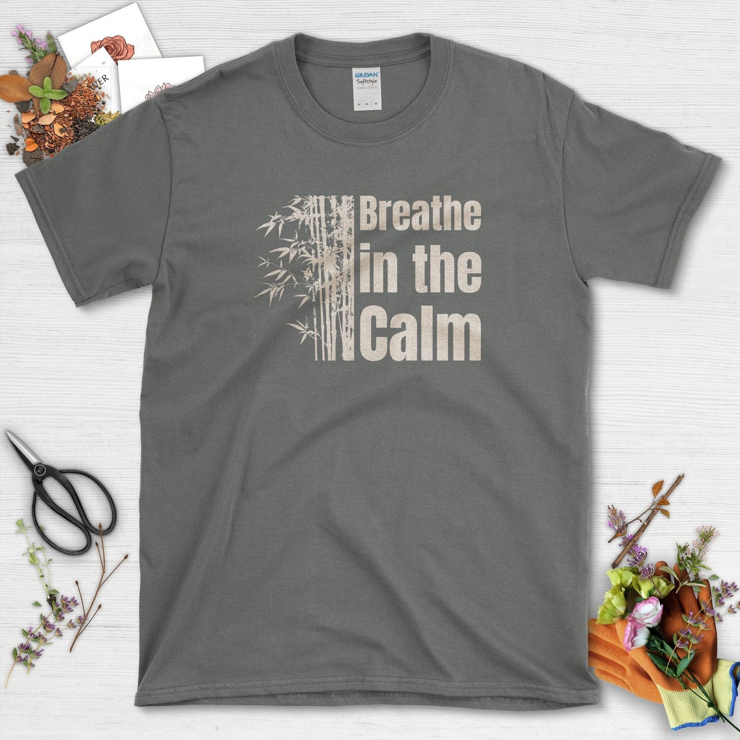 Breathe in the Calm T-Shirt Charcoal / S T-Shirt