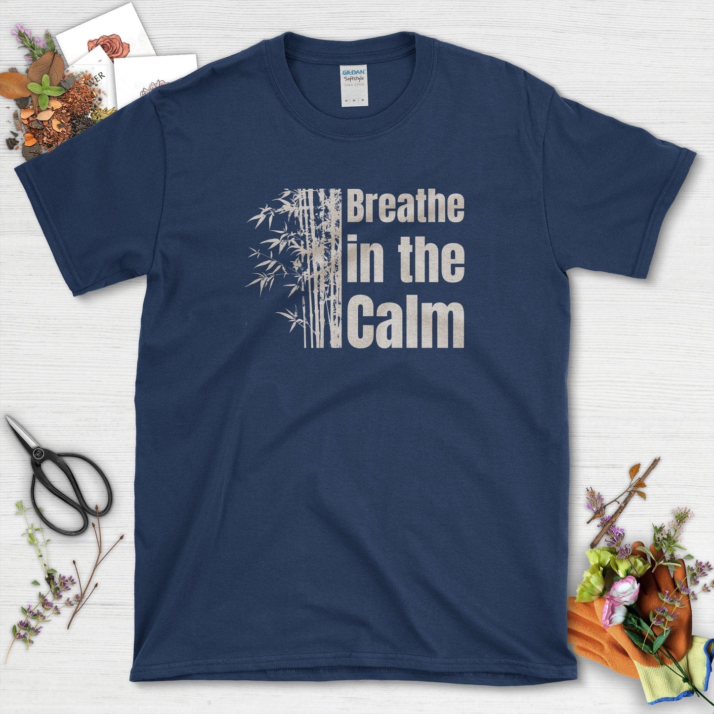 Breathe in the Calm T-Shirt Navy / S T-Shirt