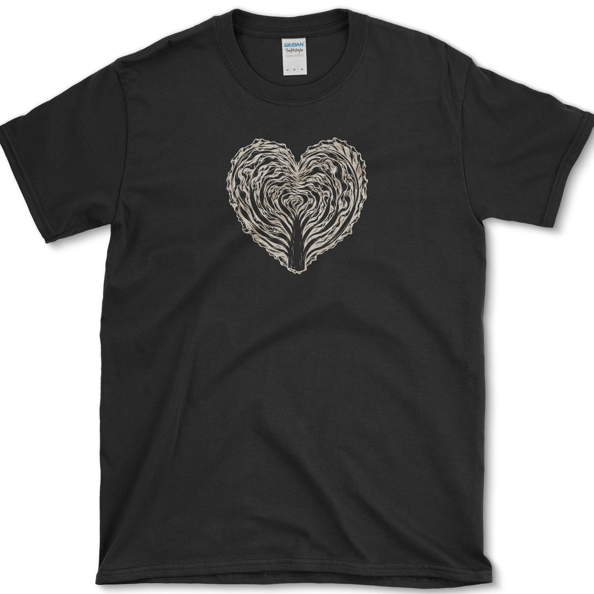 Cabbage Heart T-Shirt Black / S Essential Tees