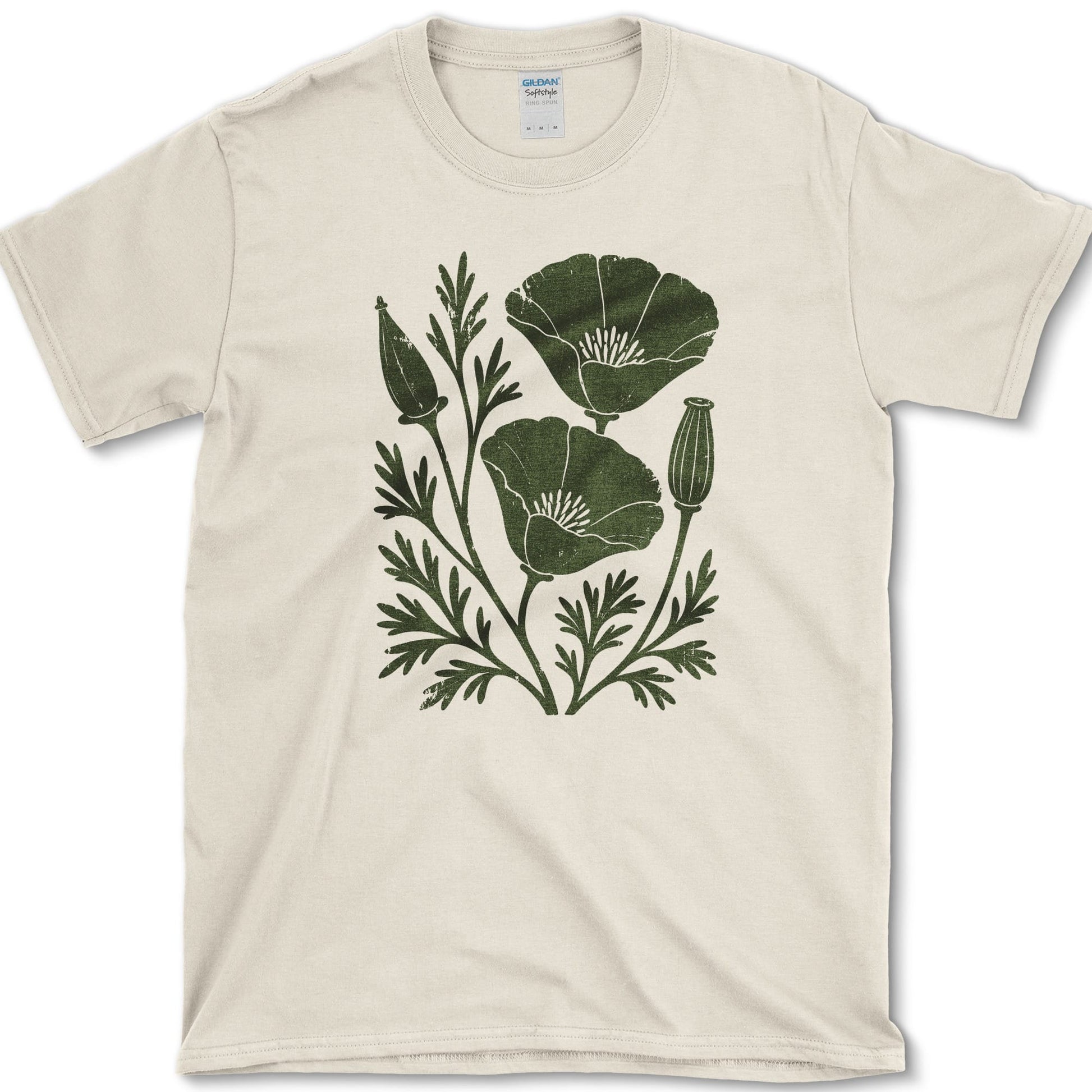 California Poppy T-Shirt S / Natural Essential Tees