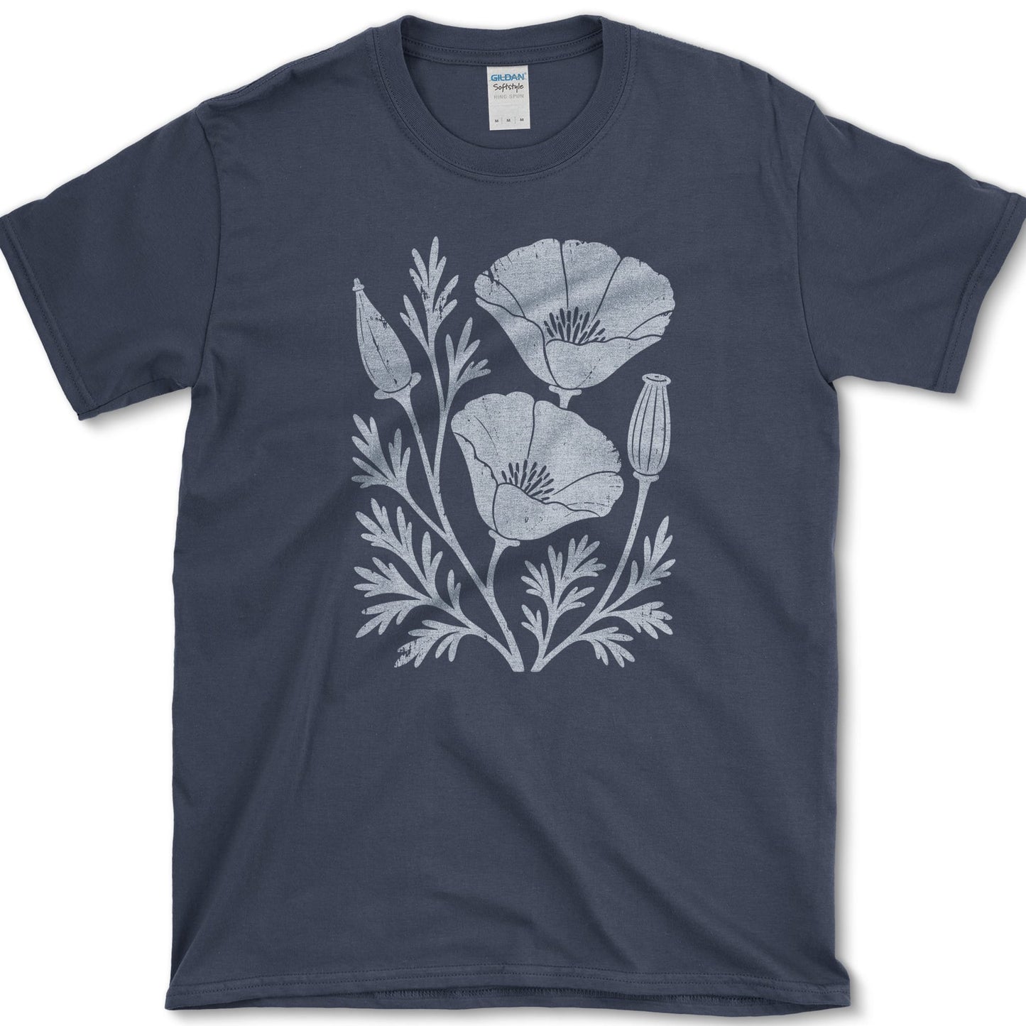 California Poppy T-Shirt S / Navy Essential Tees