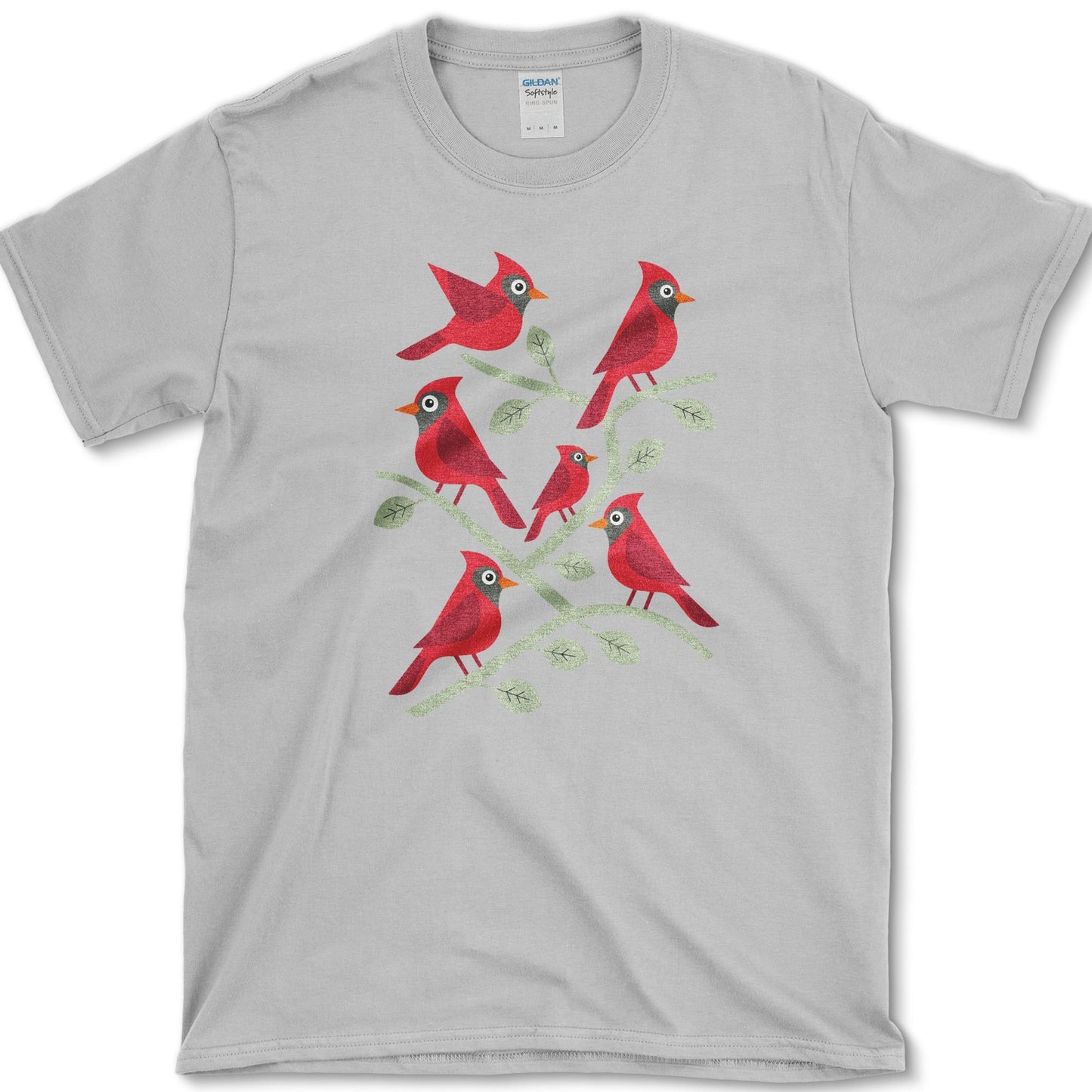 Cardinal Branches T-Shirt S / Sport Grey Essential Tees