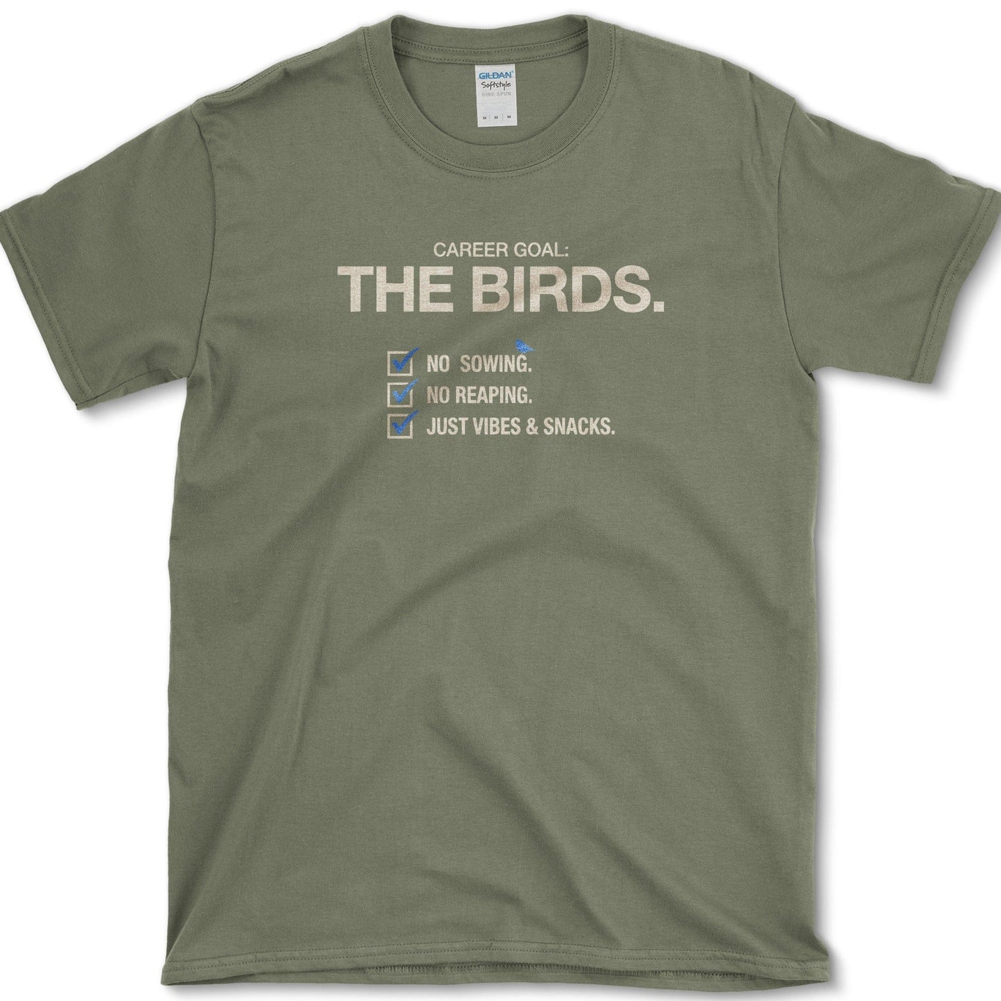Career Goal T-Shirt Military Green / S Physical Item
