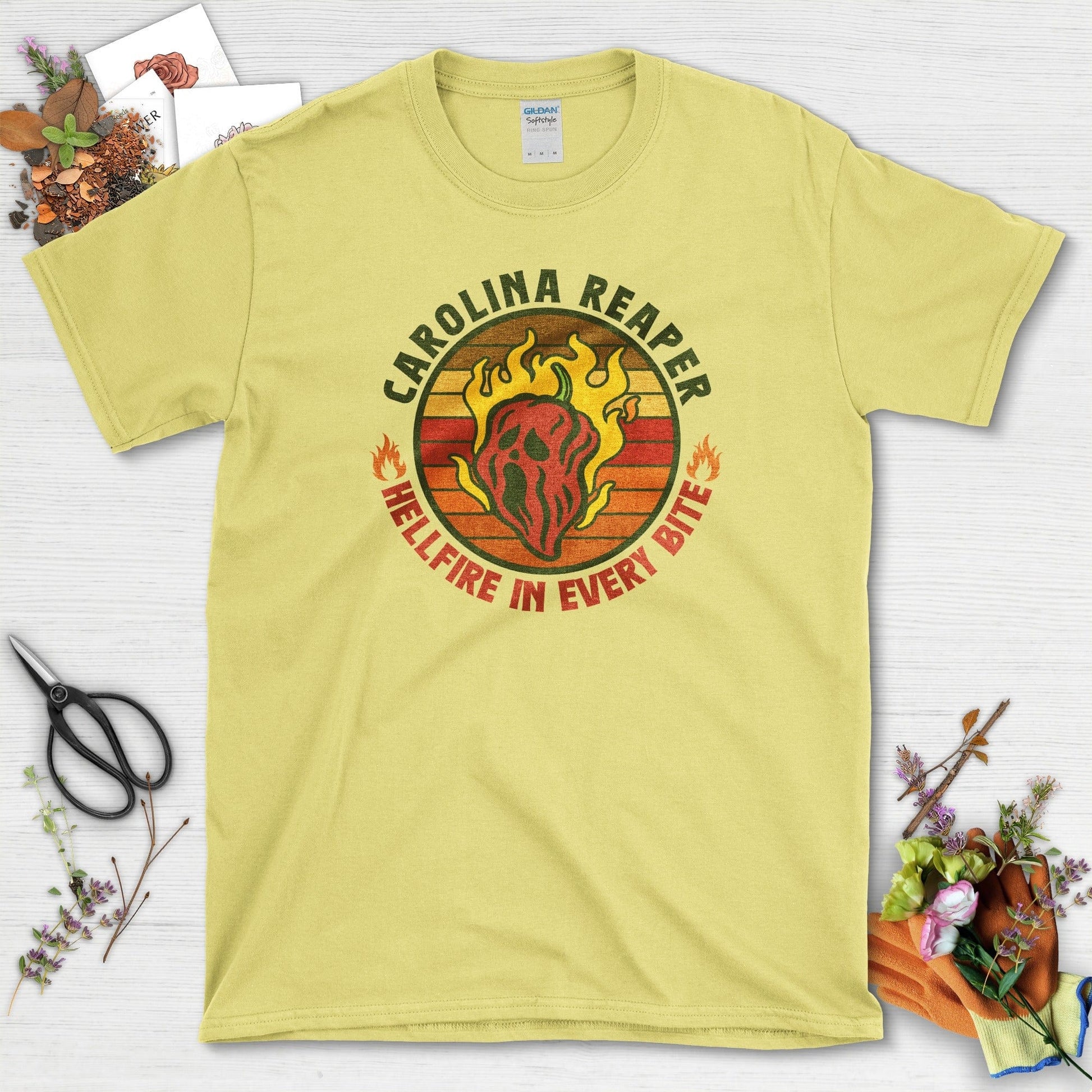 Carolina Reaper Hellfire Bite T-Shirt Cornsilk / M Physical Item