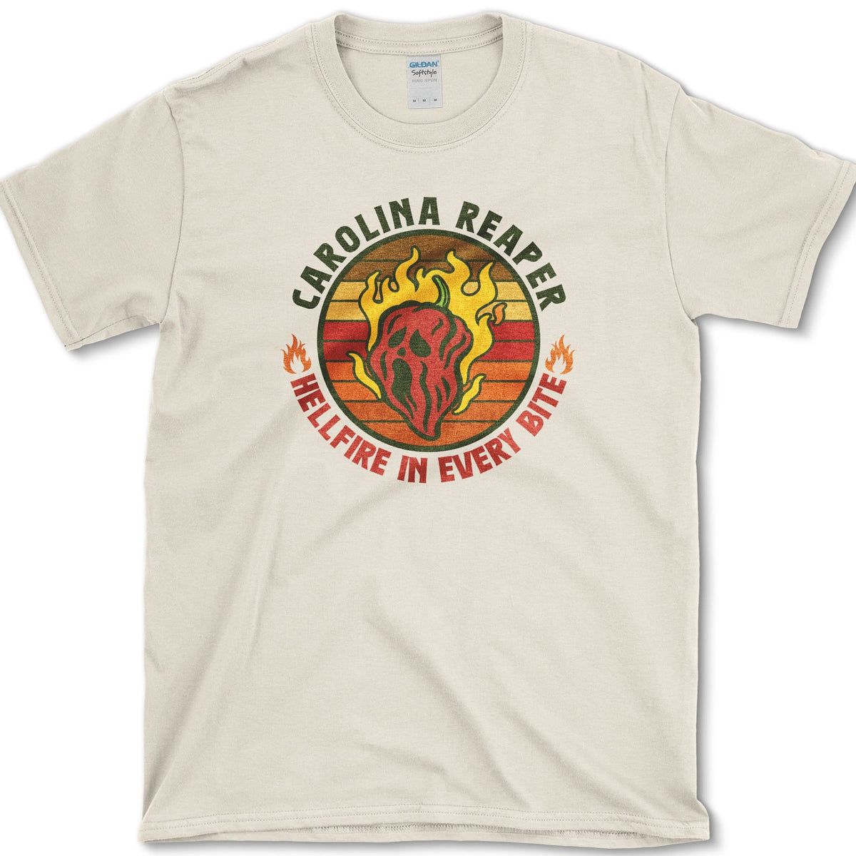 Carolina Reaper Hellfire Bite T-Shirt Natural / S Essential Tees