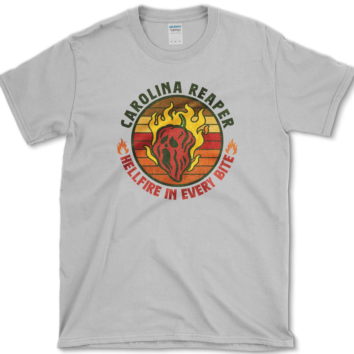 Carolina Reaper Hellfire Bite T-Shirt Sport Grey / S Essential Tees