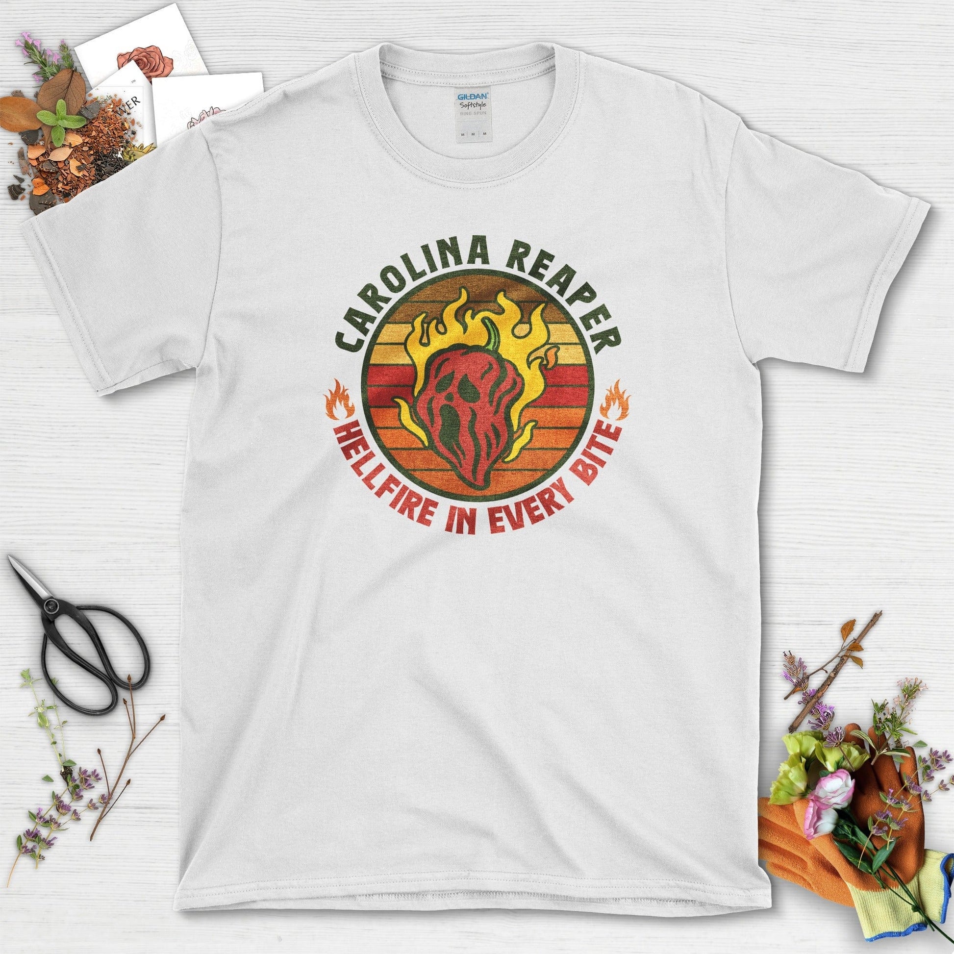 Carolina Reaper Hellfire Bite T-Shirt White / M Physical Item