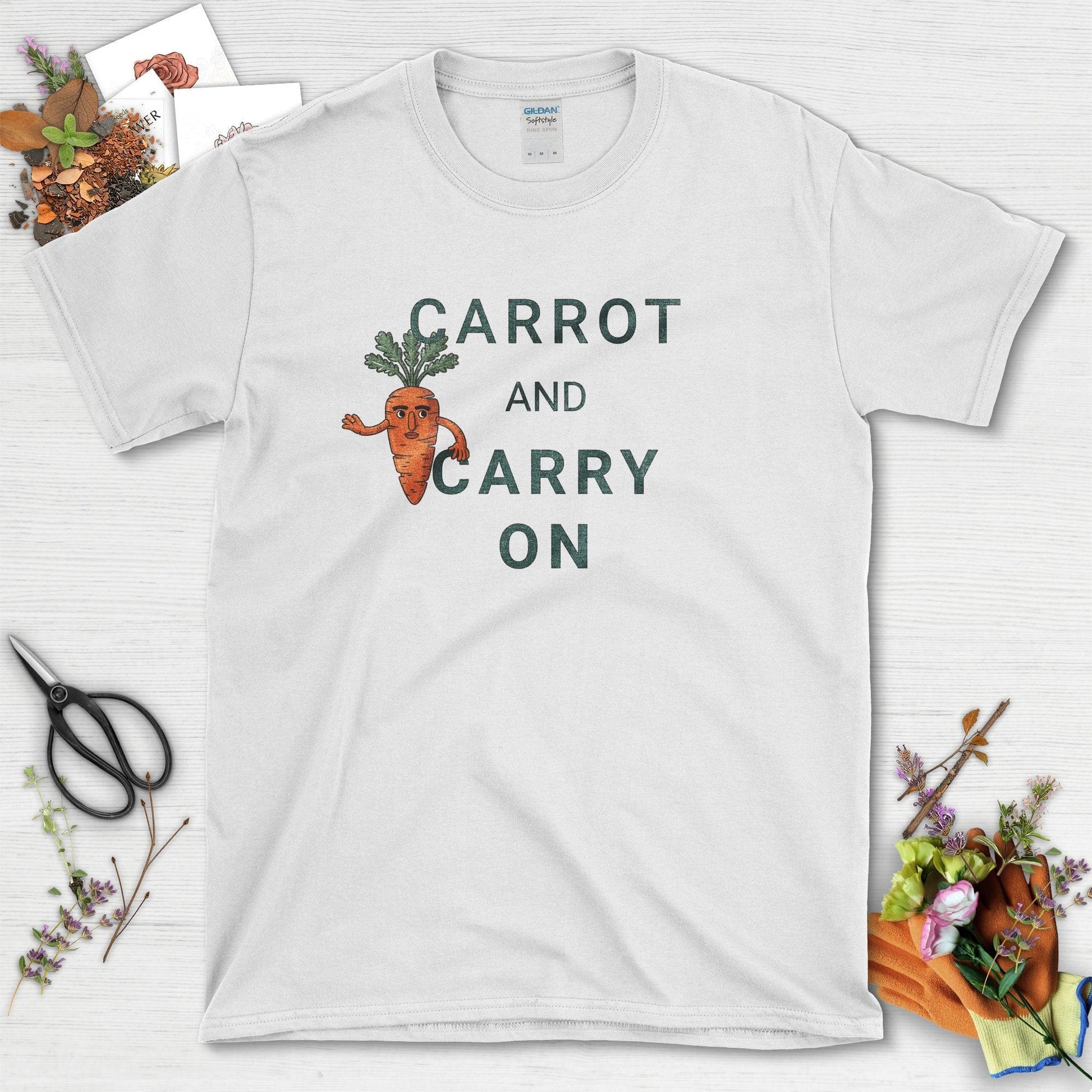 Carrot and Carry On T-Shirt White / S T-Shirt