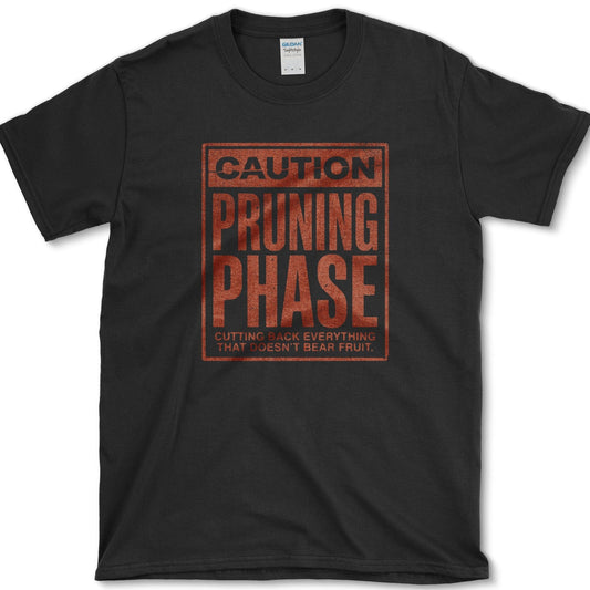 Caution Pruning Phase T-Shirt Black / S Physical Item