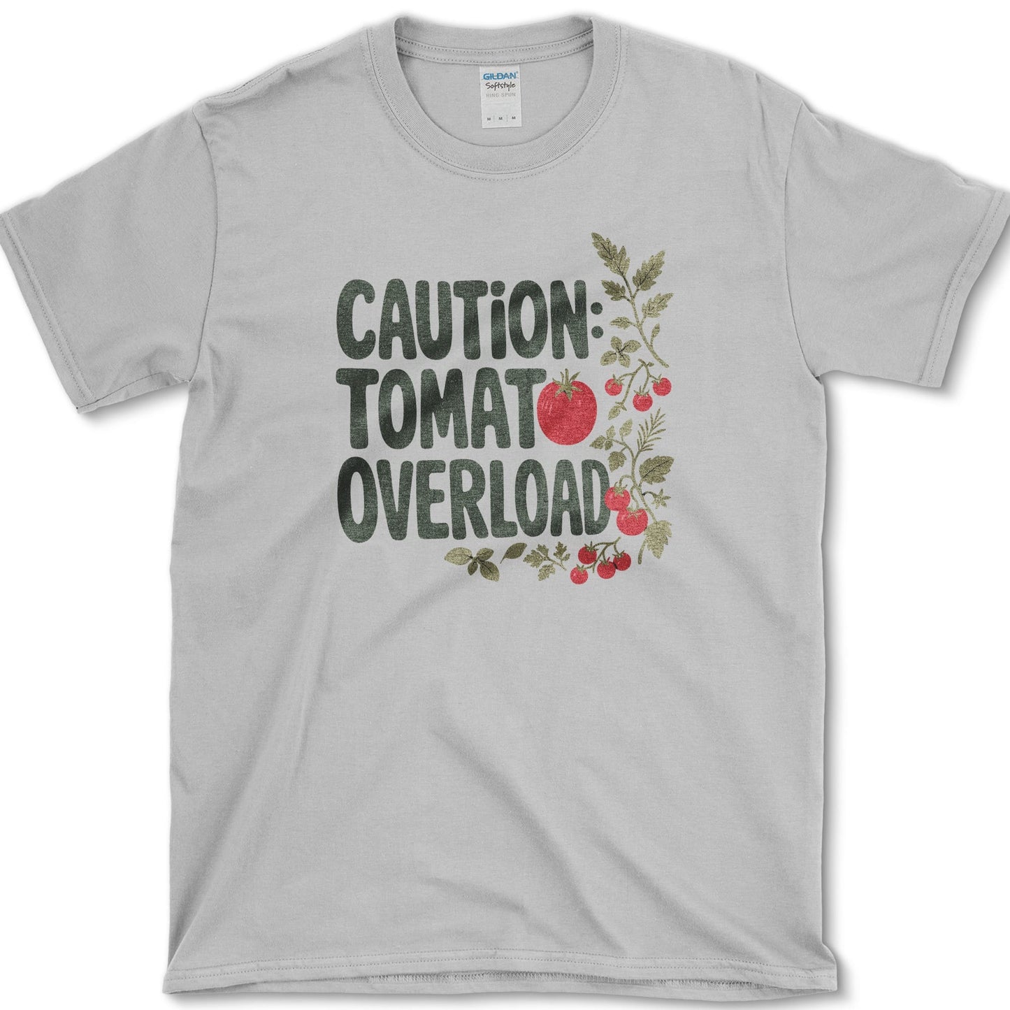 Caution Tomato Overload T-Shirt S / Sport Grey Essential Tees