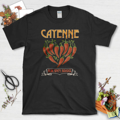 Cayenne Slim Spicy Savage T-Shirt Black / M Physical Item