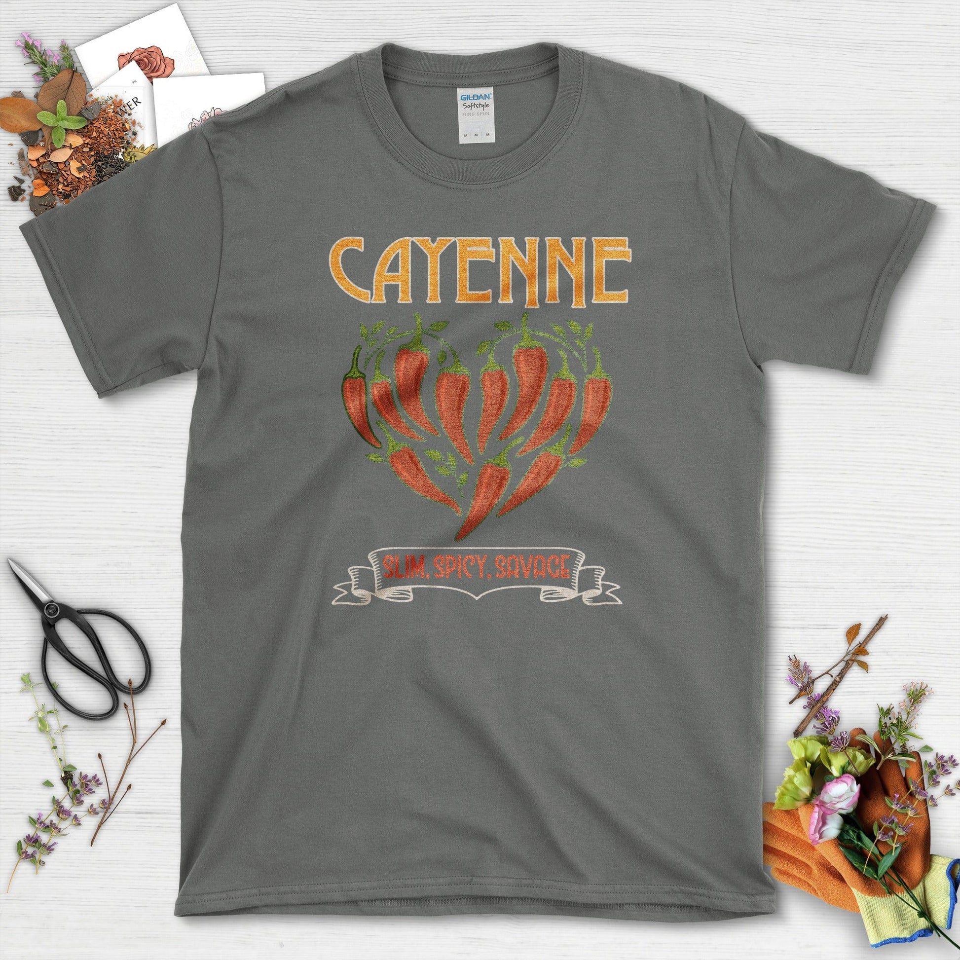 Cayenne Slim Spicy Savage T-Shirt Charcoal / M Physical Item
