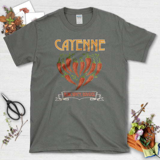 Cayenne Slim Spicy Savage T-Shirt Charcoal / M Physical Item