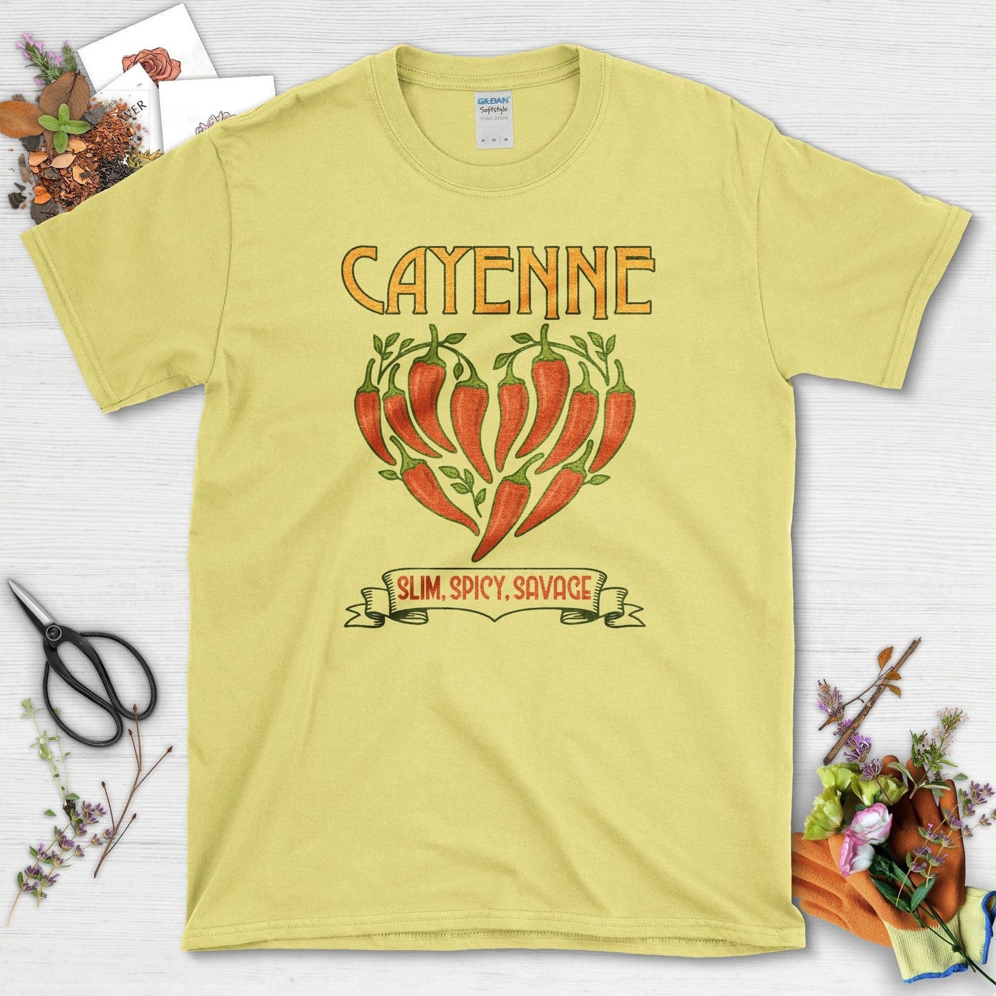Cayenne Slim Spicy Savage T-Shirt Cornsilk / M Physical Item