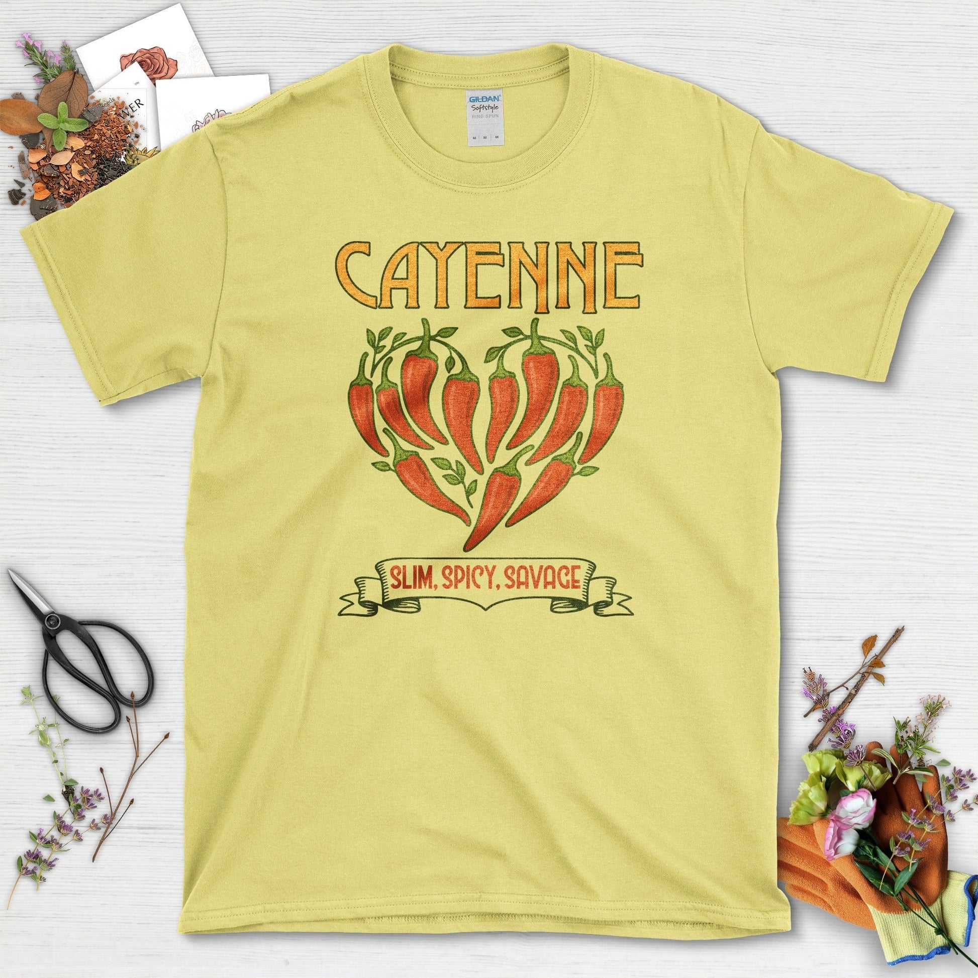 Cayenne Slim Spicy Savage T-Shirt Cornsilk / M Physical Item