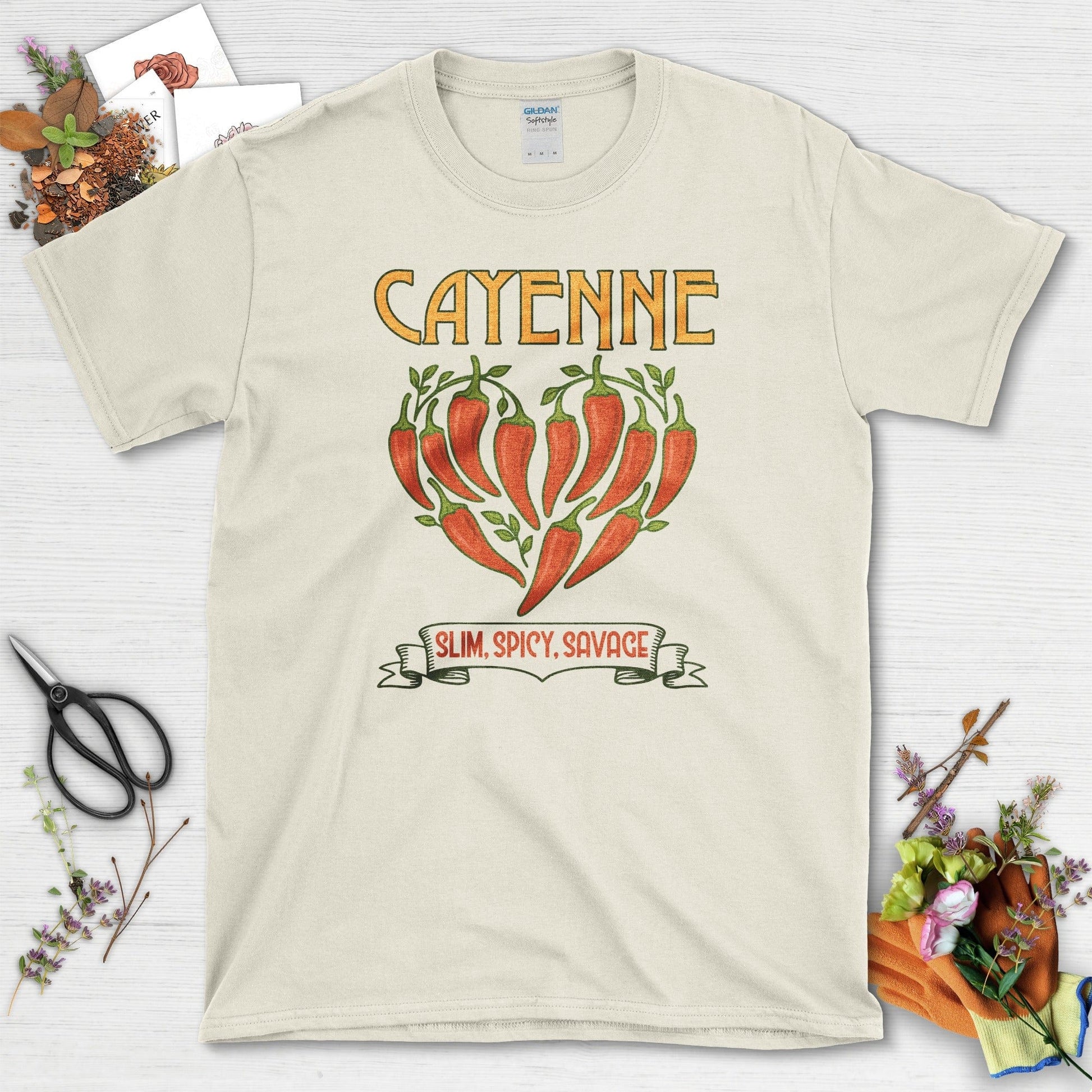 Cayenne Slim Spicy Savage T-Shirt Natural / M Physical Item