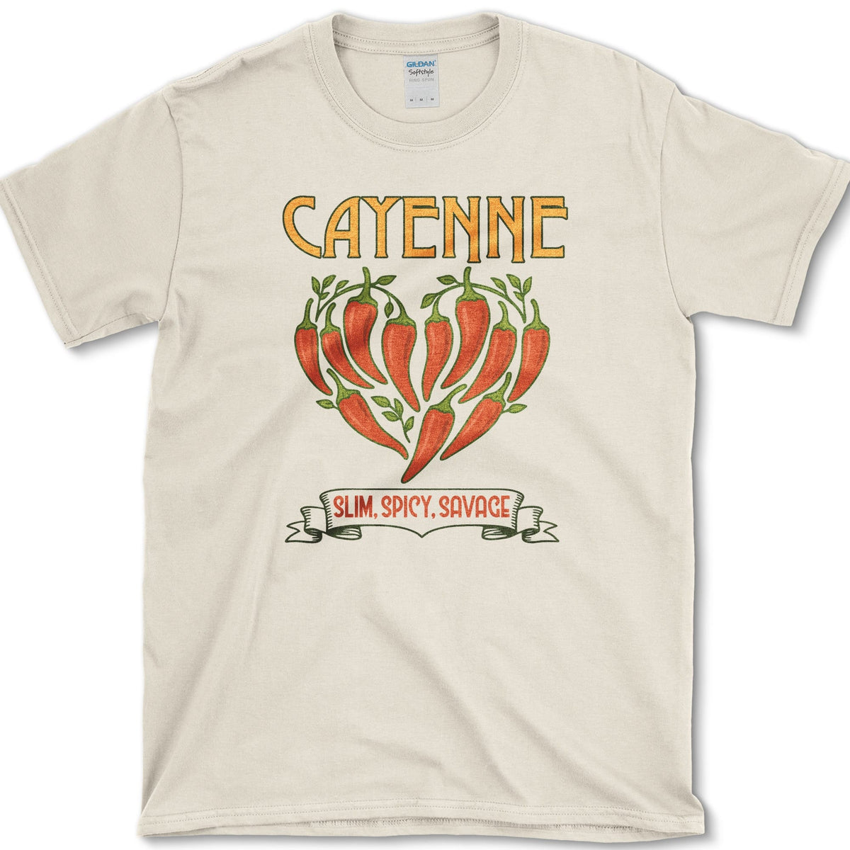 Cayenne Slim Spicy Savage T-Shirt Natural / S Essential Tees