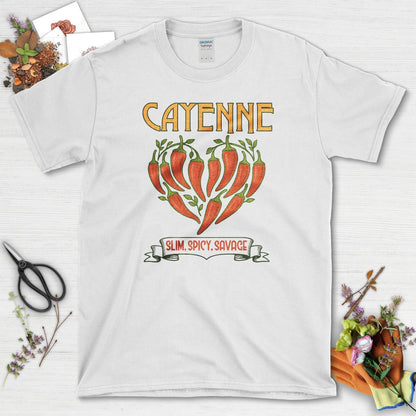 Cayenne Slim Spicy Savage T-Shirt White / M Physical Item